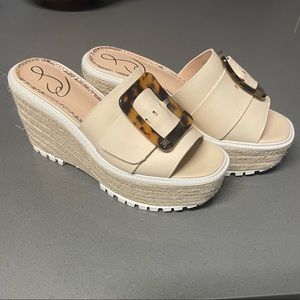 Sam Edelman White Wedge Shoes